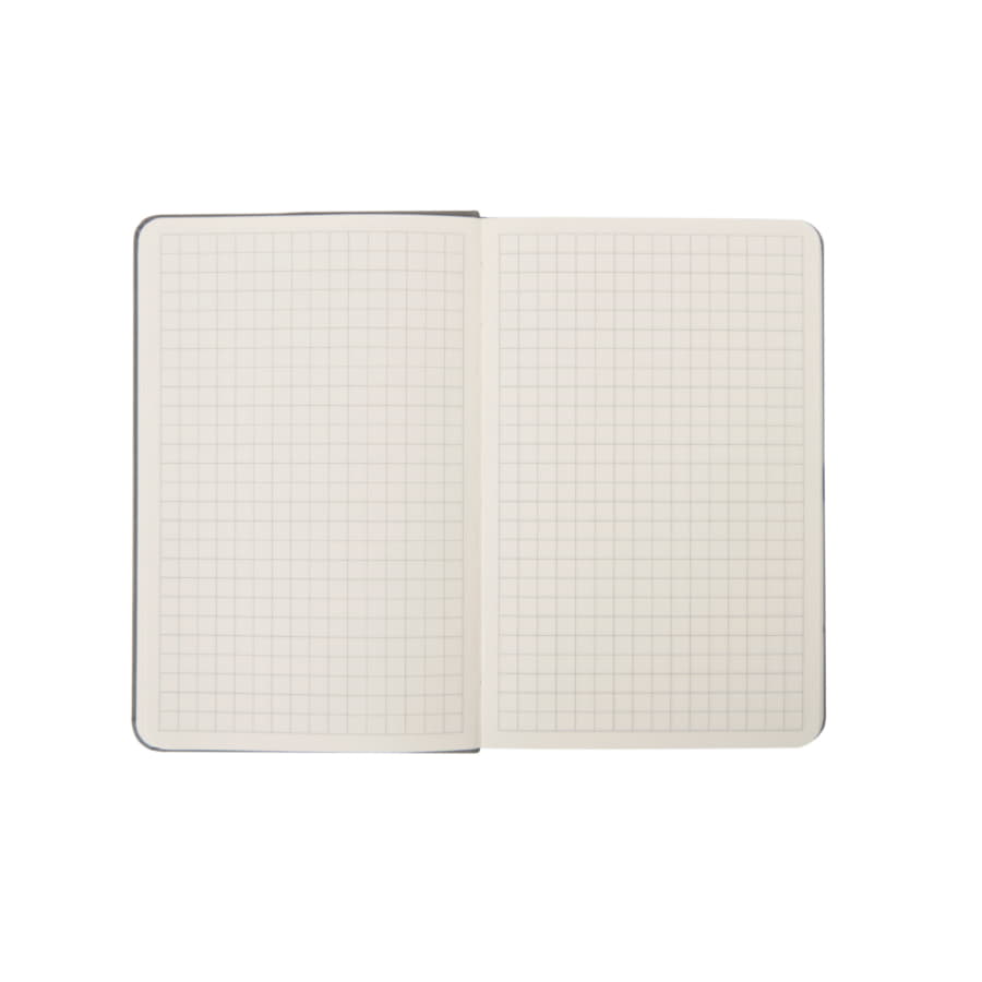 Бизнес-блокнот FUNKY, формат A6, в клетку, красный, серый-5