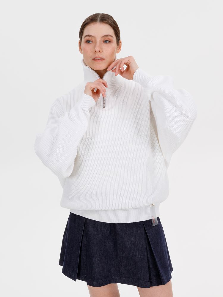 Джемпер Siluetti Birne, молочно-белый-2