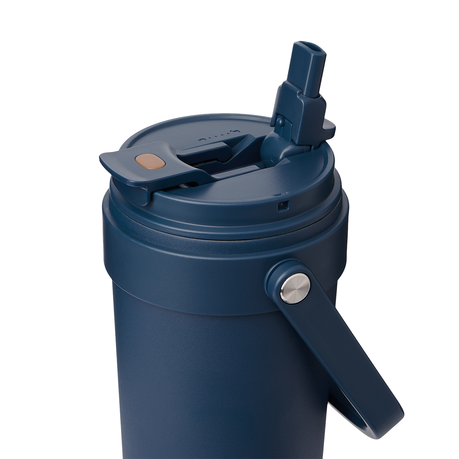 Термокружка вакуумная Solo, синяя-5