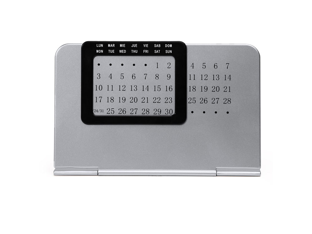 Настольный вечный календарь FENIX, серебристый-3