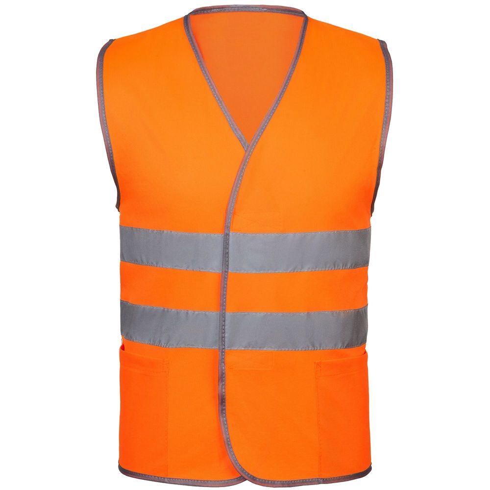 Сигнальный жилет СО-1 ТР, оранжевый флуоресцентный-0