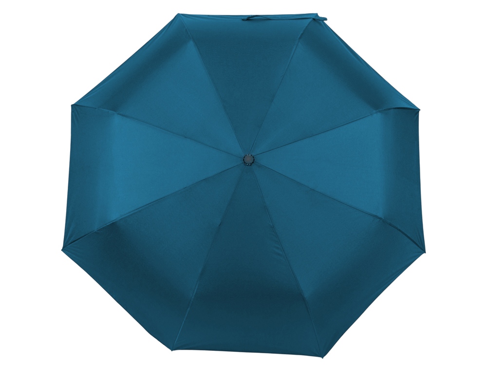 Зонт-полуавтомат Roof с куполом из переработанного пластика, морская волна 3025C-4
