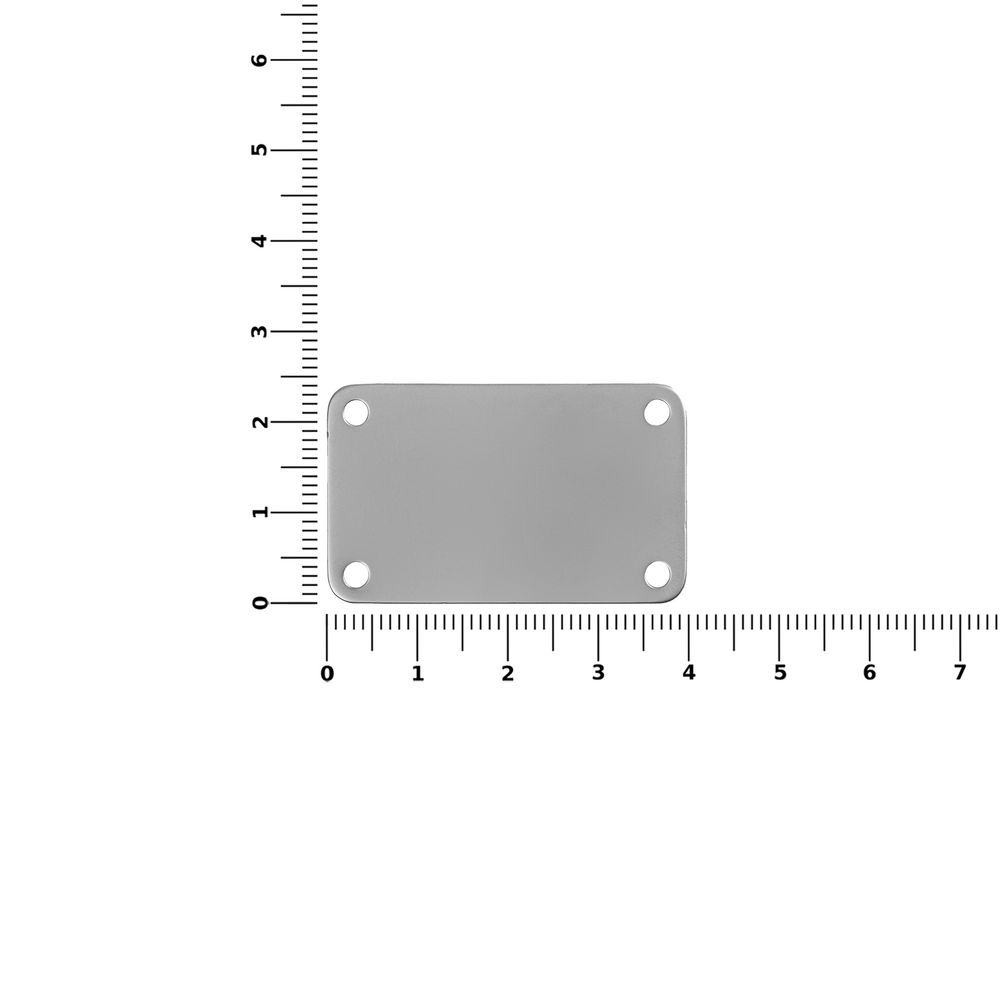 Шильдик металлический Furo, серебристый-2