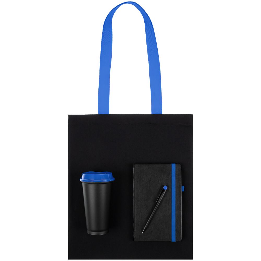 Набор Velours Bag, черный с синим-2