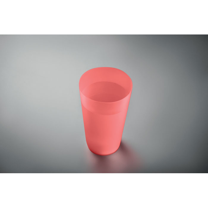 Reusable event cup 500ml, прозрачно-красный-1