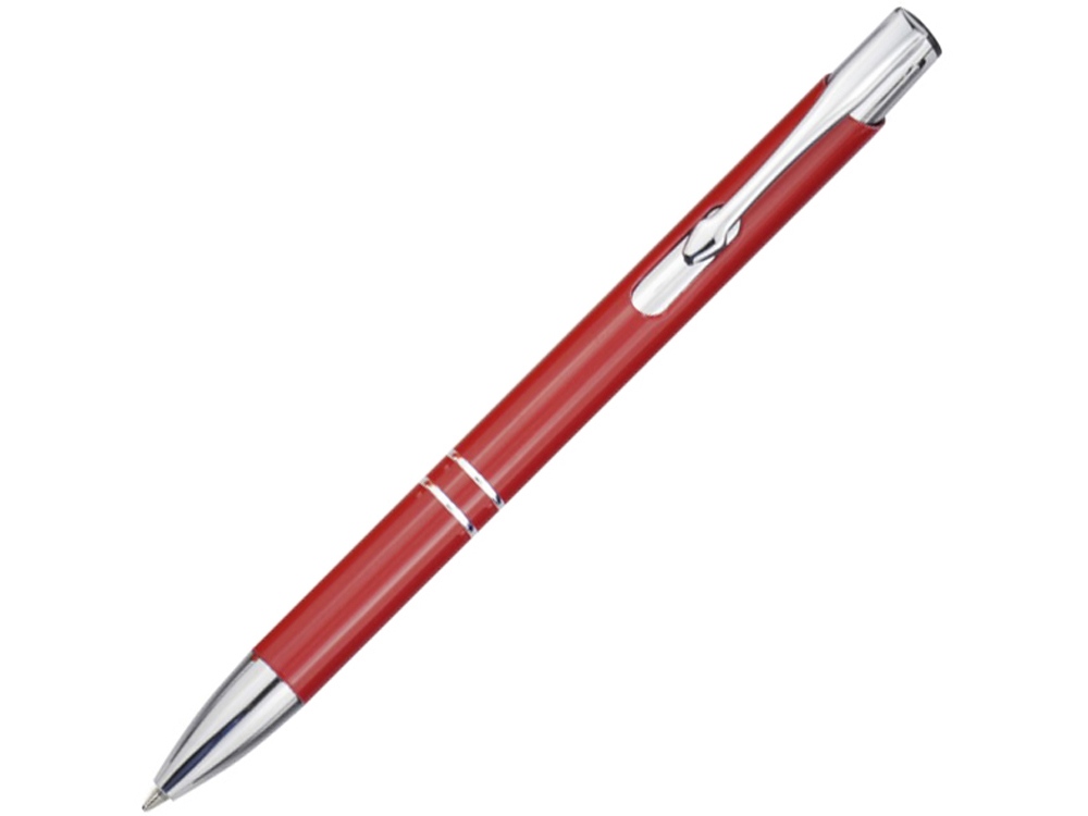 Шариковая ручка Moneta из переработанного алюминия - Красный-0