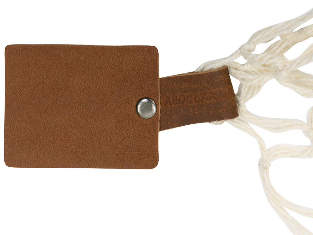 Авоська Dream М old style 15 литров с кожаными ручками, натуральный (19)-4