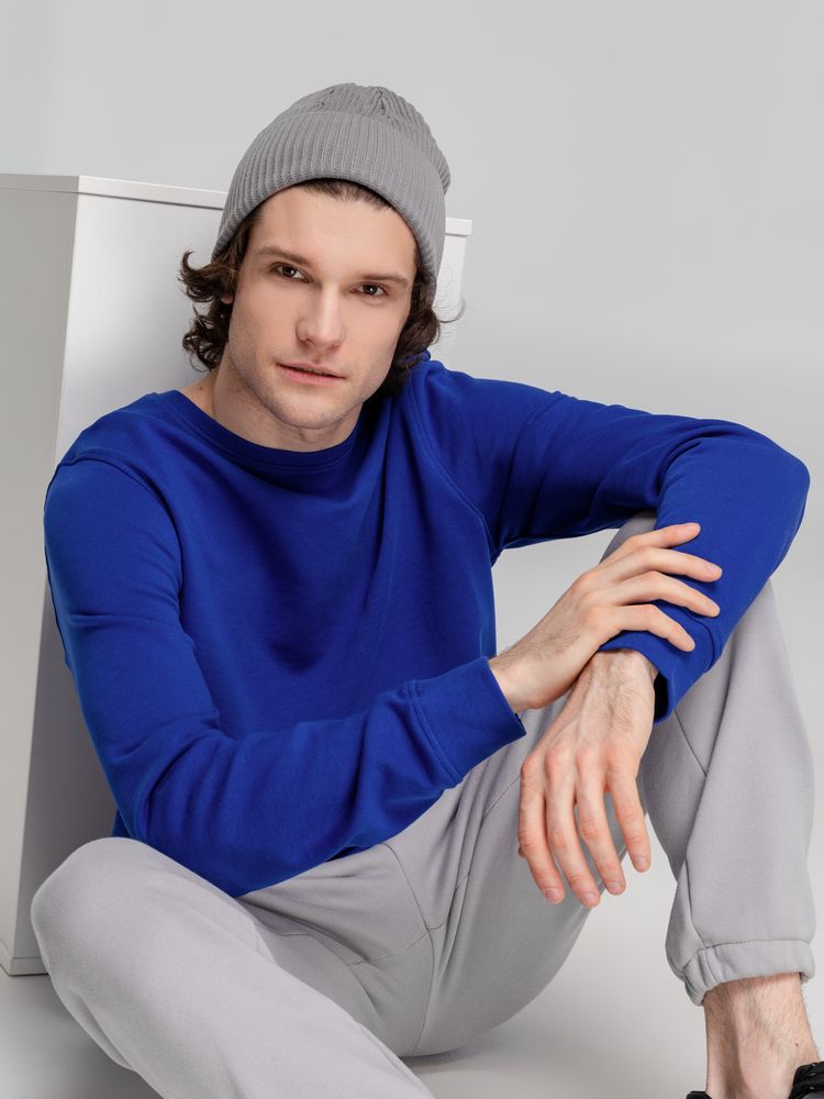 Свитшот унисекс BNC Inspire (Organic), ярко-синий-3