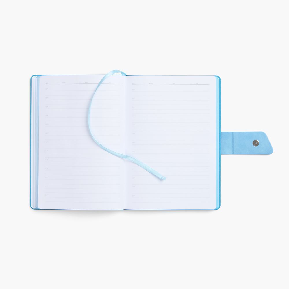 Ежедневник Boom, недатированный, черный с голубым-7