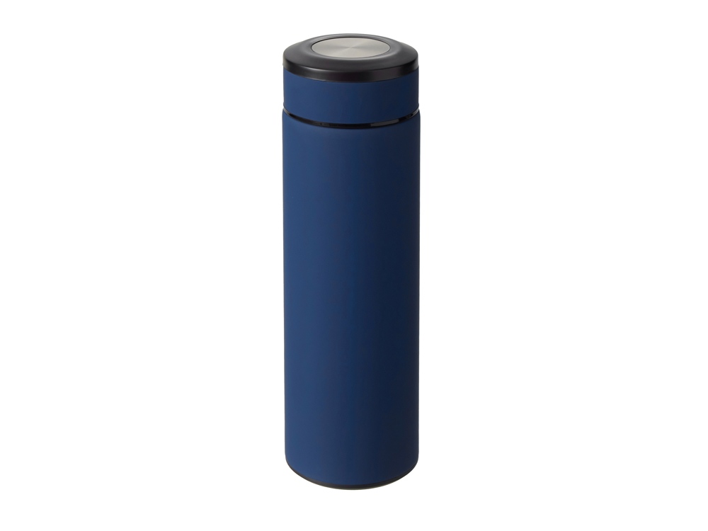 Вакуумный термос Vacuum Flask C1, soft touch, 420мл, темно-синий-0