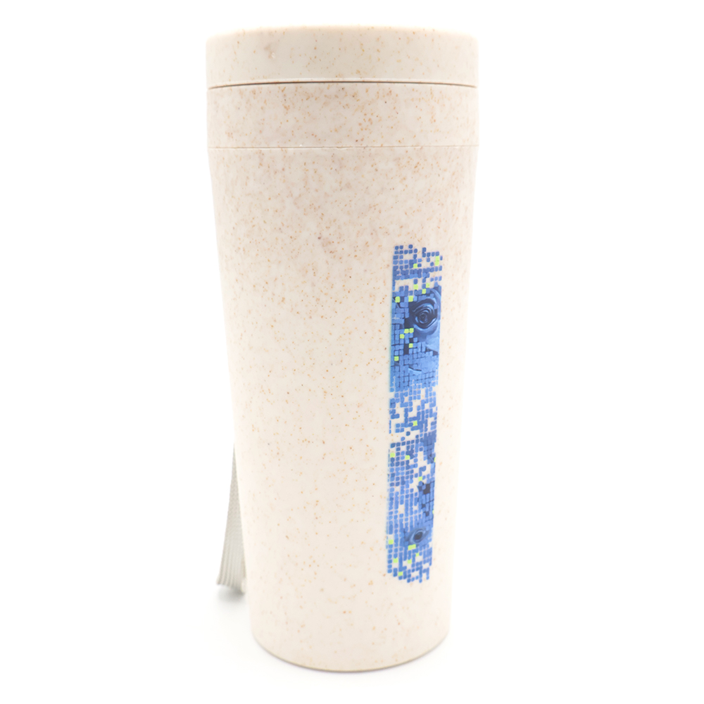 Термостакан с двойной стенкой Tender из пшеничного волокна, Бежевый-4