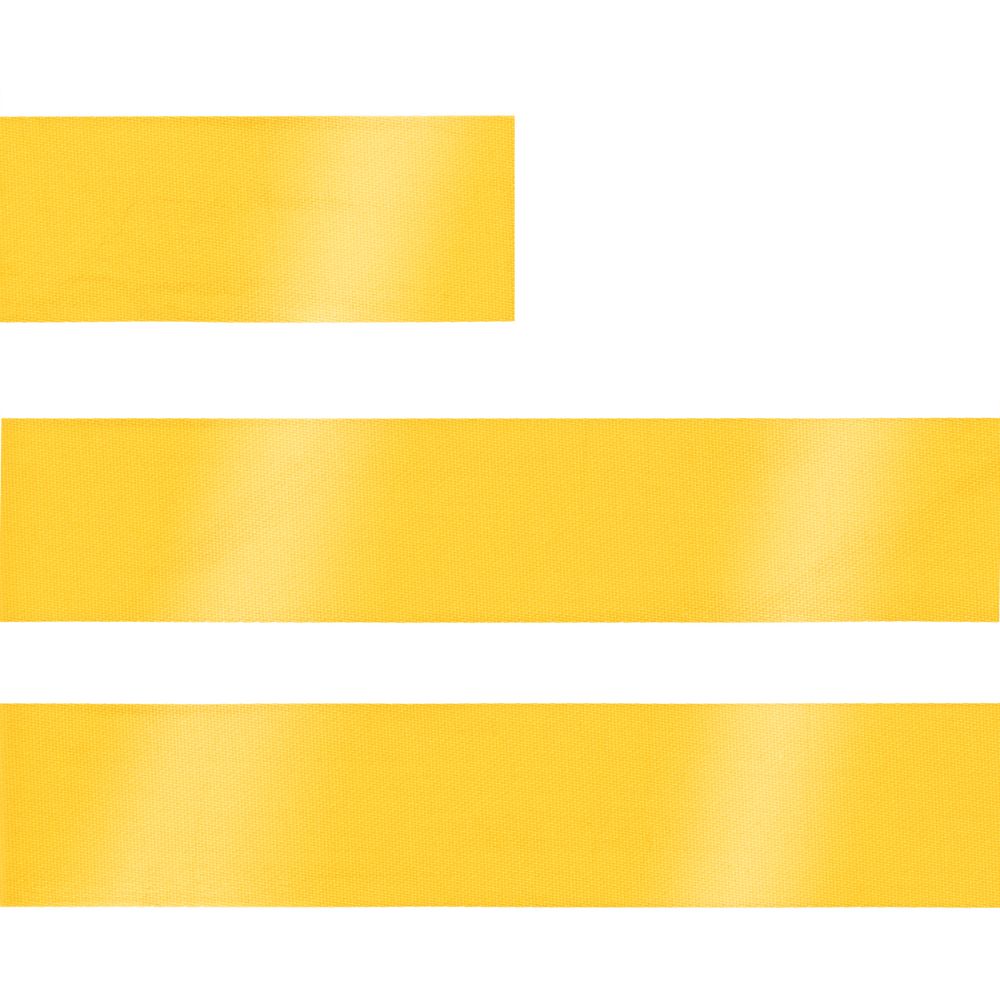 Лента сатиновая Satin 20 XXL, желтая, 250 см-1
