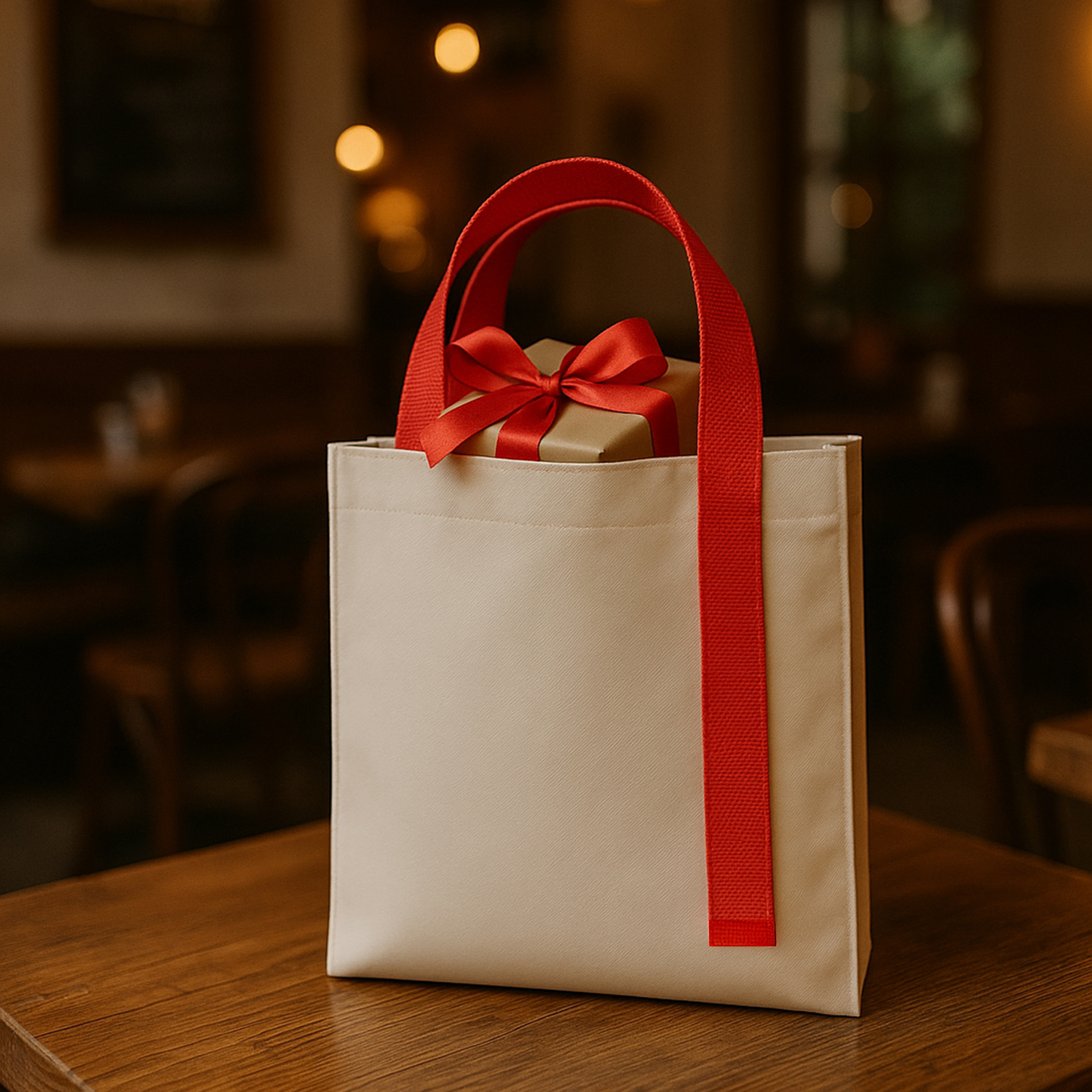 Шоппер Superbag Pack (S) (неокрашенный с красным)-4