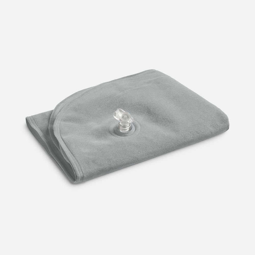 Надувная подушка под шею в чехле Sleep, темно-серая-1