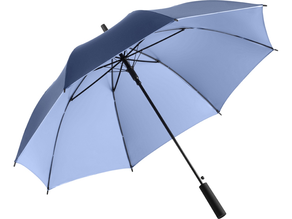 Зонт-трость 1159 Double face полуавтомат, синий navy/голубой-0