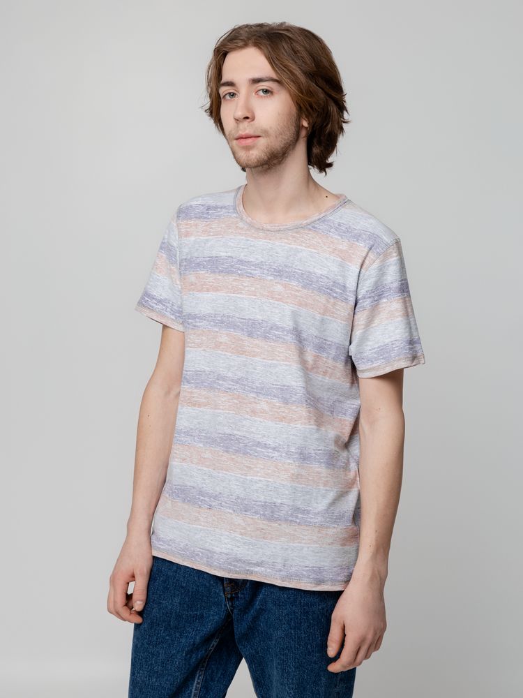 Футболка мужская Rayet двусторонняя, оранжевая с фиолетовым-0