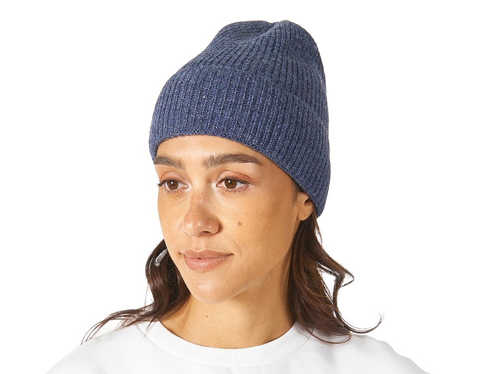 Шапка Nordend, крупный риб, темно-синий меланж-2