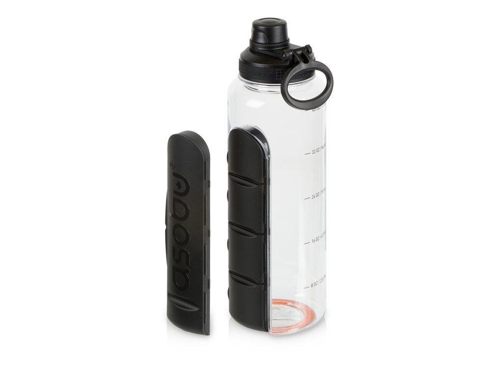 Бутылка для воды Electrolyte, черный-0