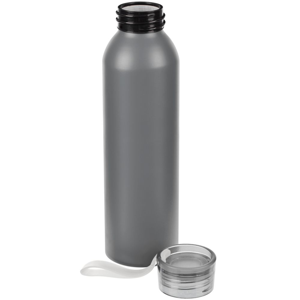 Бутылка для воды Brooke, матовая серая-1