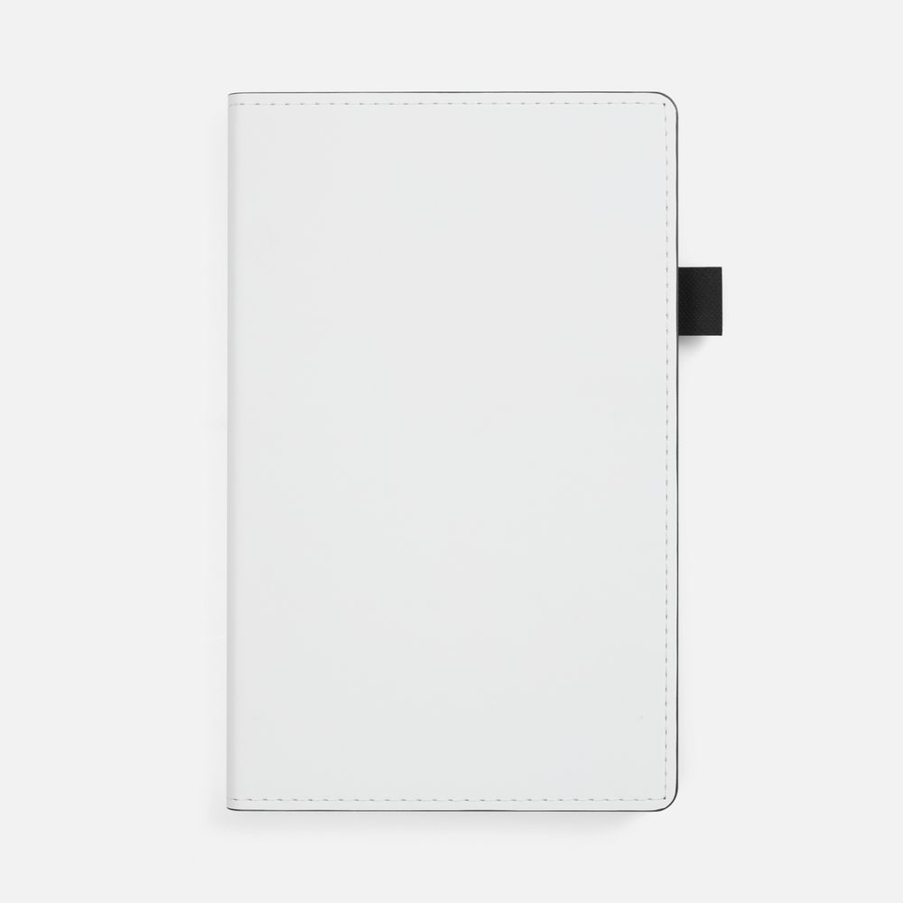 Ежедневник White Shall, недатированный, бело-черный-0