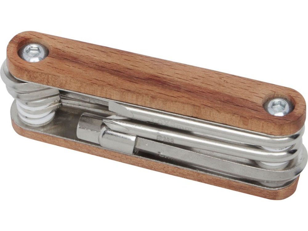 Fixie долговечный компактный многофункциональный инструмент для велосипедов с 8 функциями, дерево-3