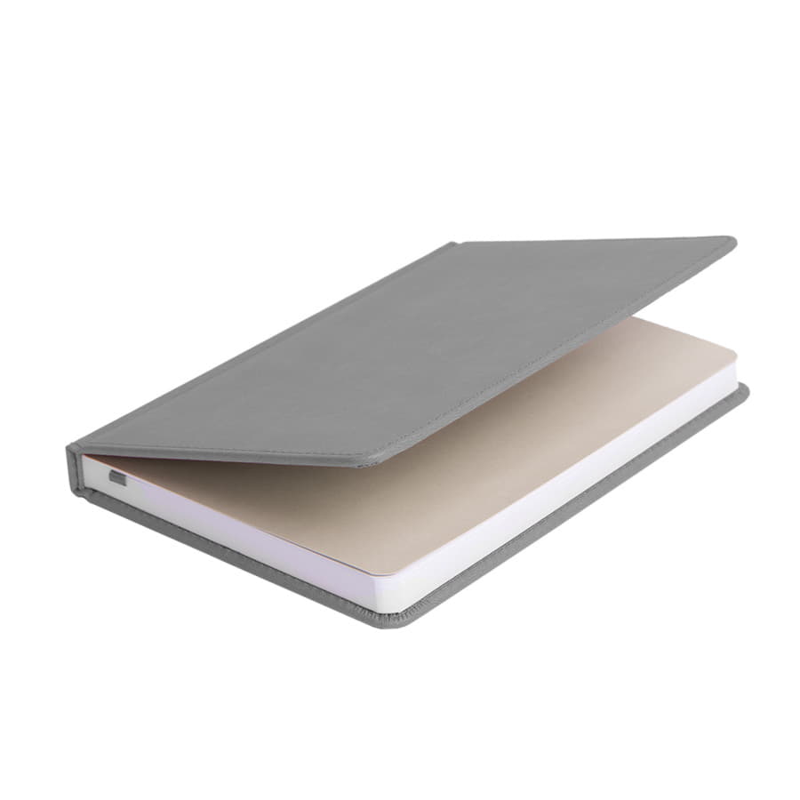 Ежедневник недатированный Bliss,  формат А5, в линейку, серый-5