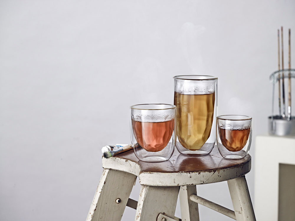 Стаканы Elements Metal 2 шт, 75 мл, прозрачный-2