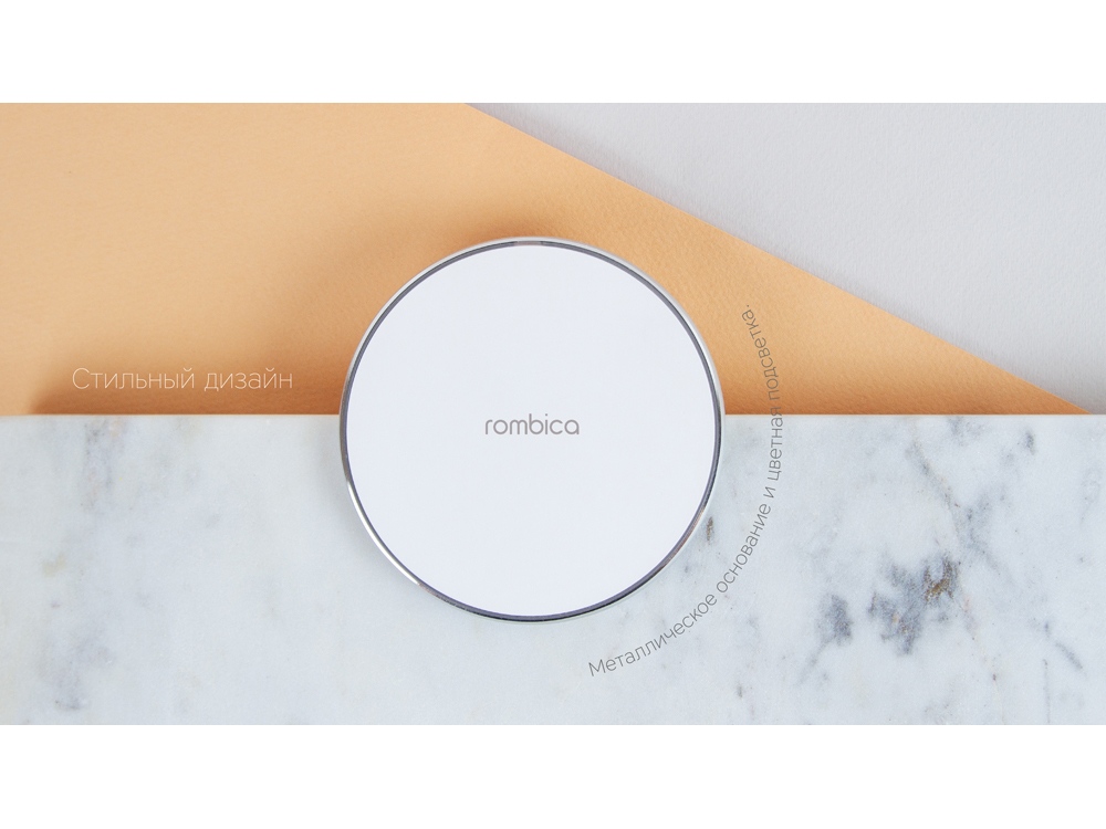 Беспроводное зарядное устройство Rombica  NEO Core Quick c быстрой зарядкой, белый (с лого)-6