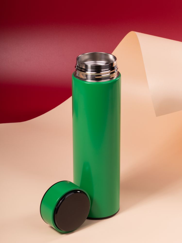 Смарт-бутылка с заменяемой батарейкой Long Therm, зеленая-4