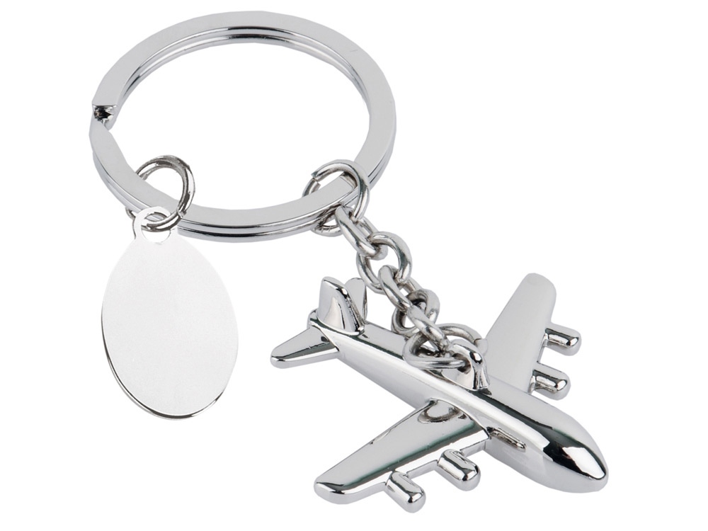Брелок с шильдом, серебристый-0
