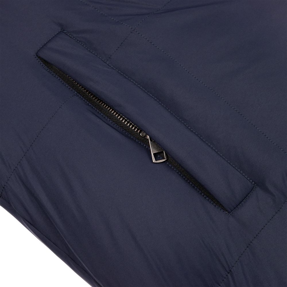 Пуховик унисекс Kapsula, темно-синий-5