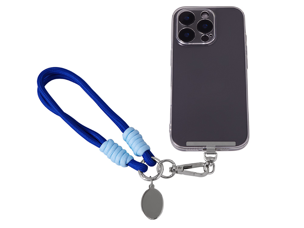 Брелок-браслет Bohemian c металлическим держателем для телефона, синий-1
