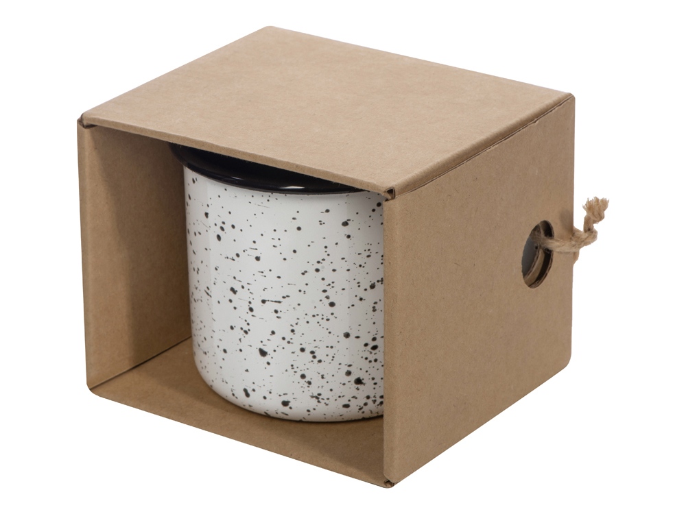 Кружка эмалированная в коробке, всплеск-0