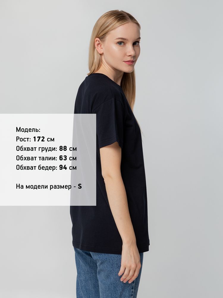 Футболка унисекс T-bolka 140, темно-синяя-4
