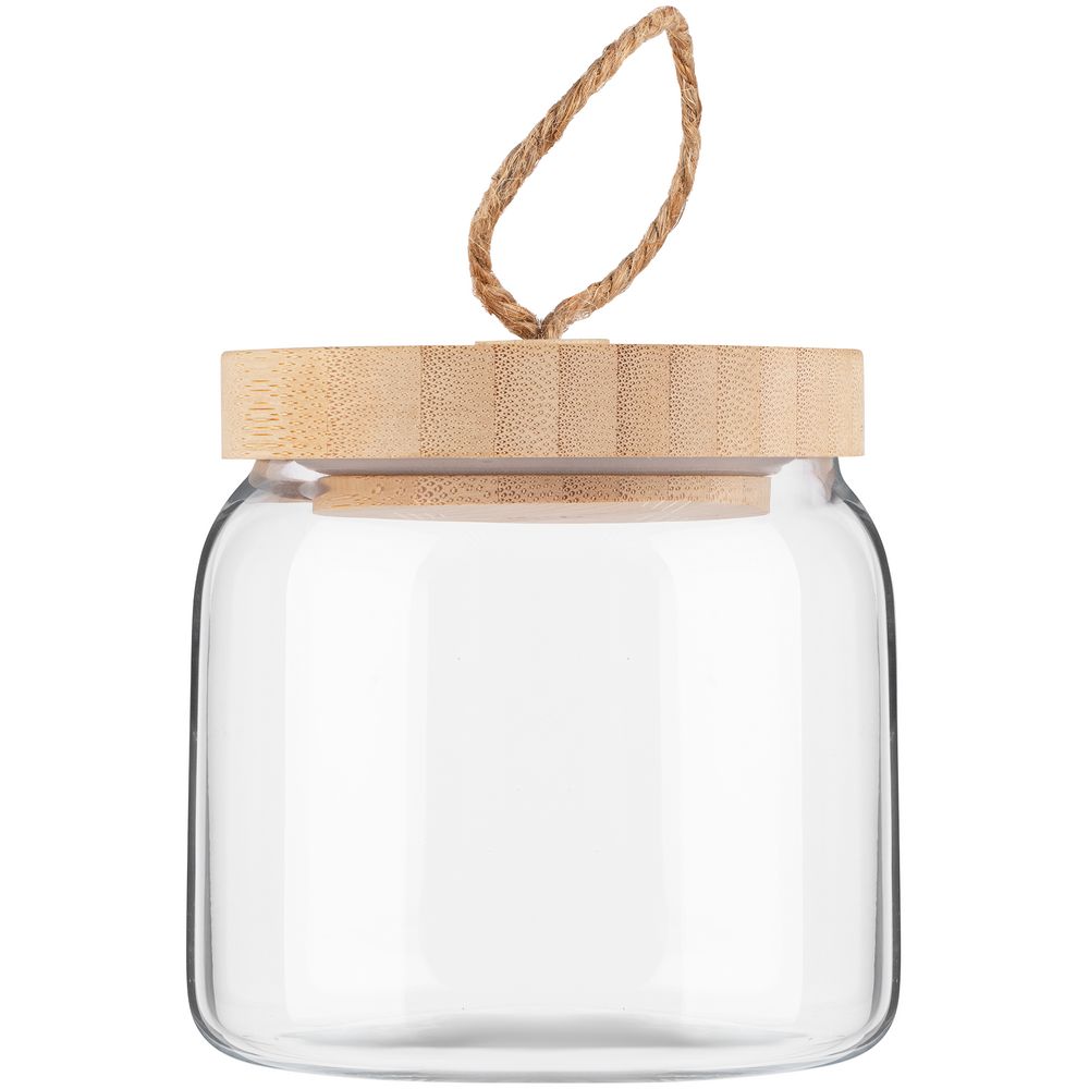 Банка с бамбуковой крышкой Woody S-0