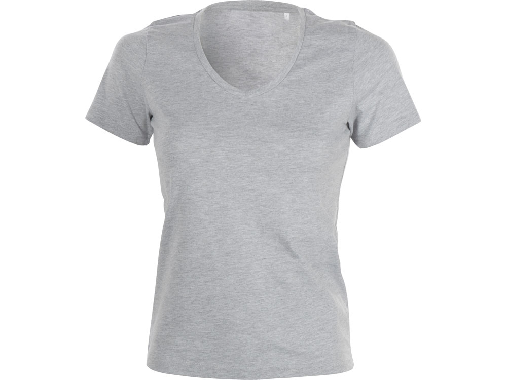 Футболка Heavy Super Club N женская с V-образным вырезом, серый меланж-7