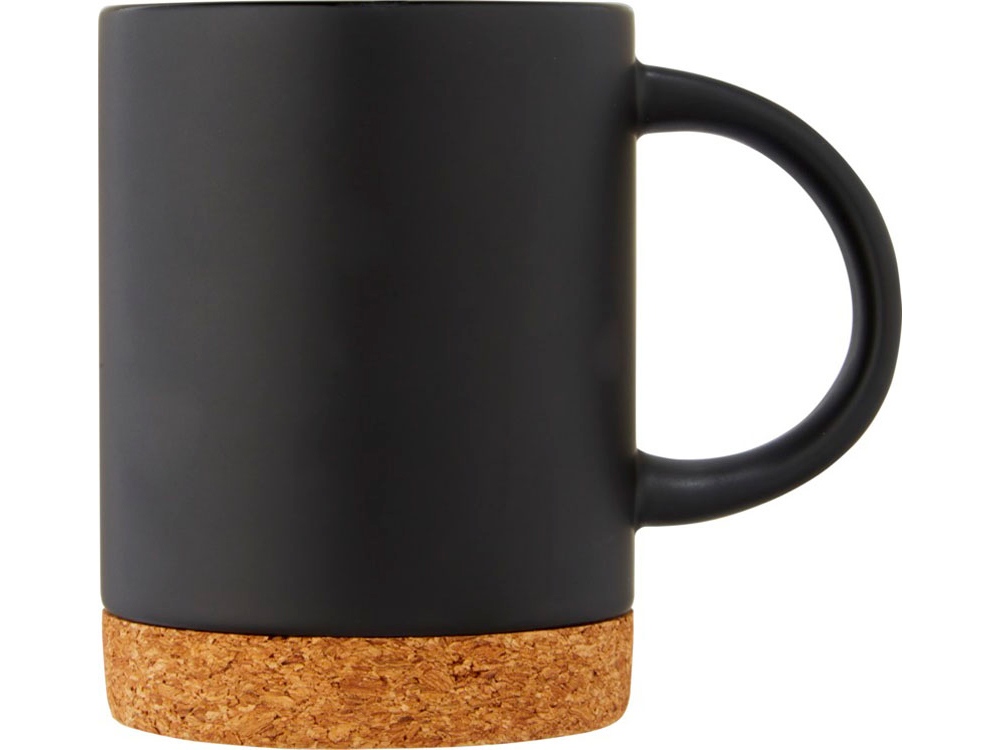 Neiva Керамическая кружка объемом 425 мл с пробковым основанием, черный-1
