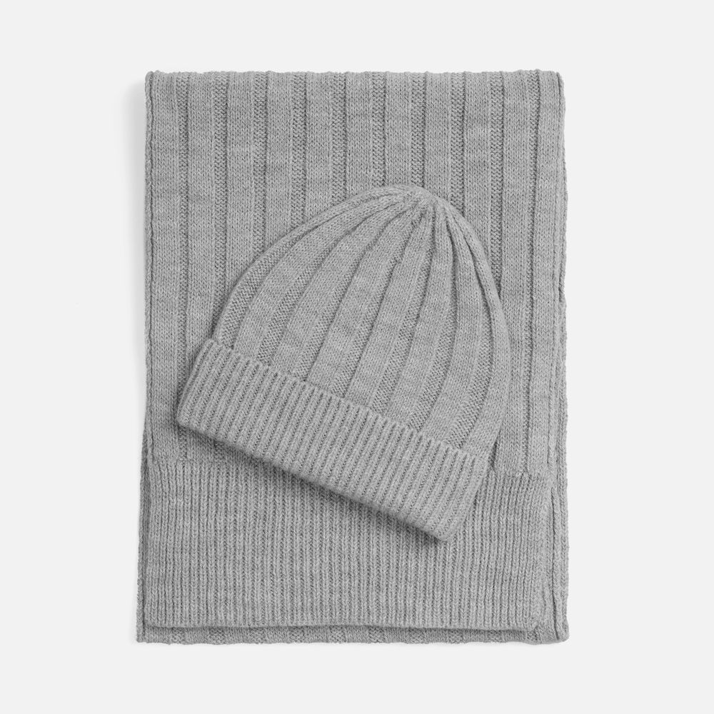 Шарф Bellish, светло-серый меланж-2