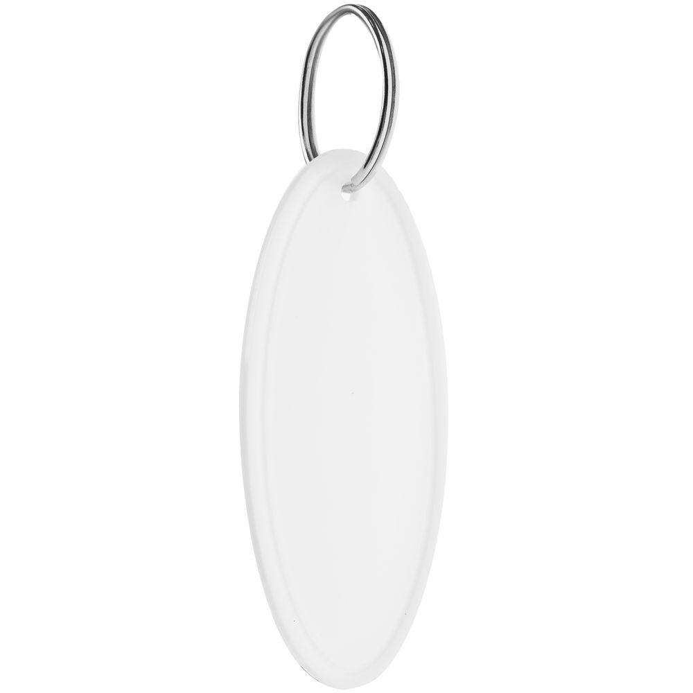 Брелок «Овал», белый-0