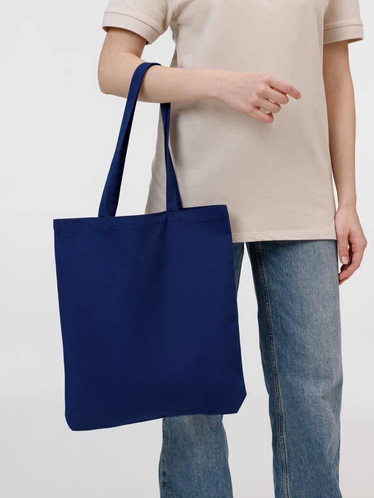 Холщовая сумка Strong 210, темно-синяя-5