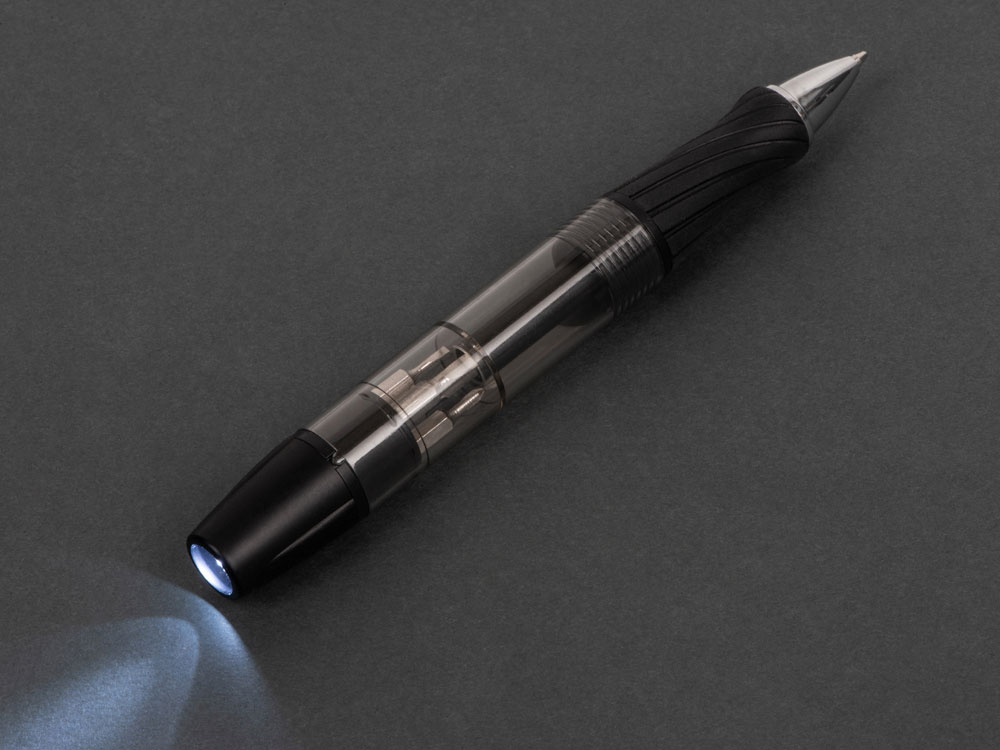 Многофункциональный инструмент 7-в-1 c фонариком Joker, черный-9