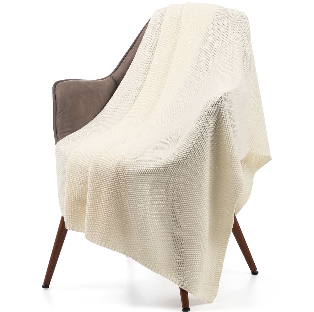 Плед Longview, молочно-белый-0