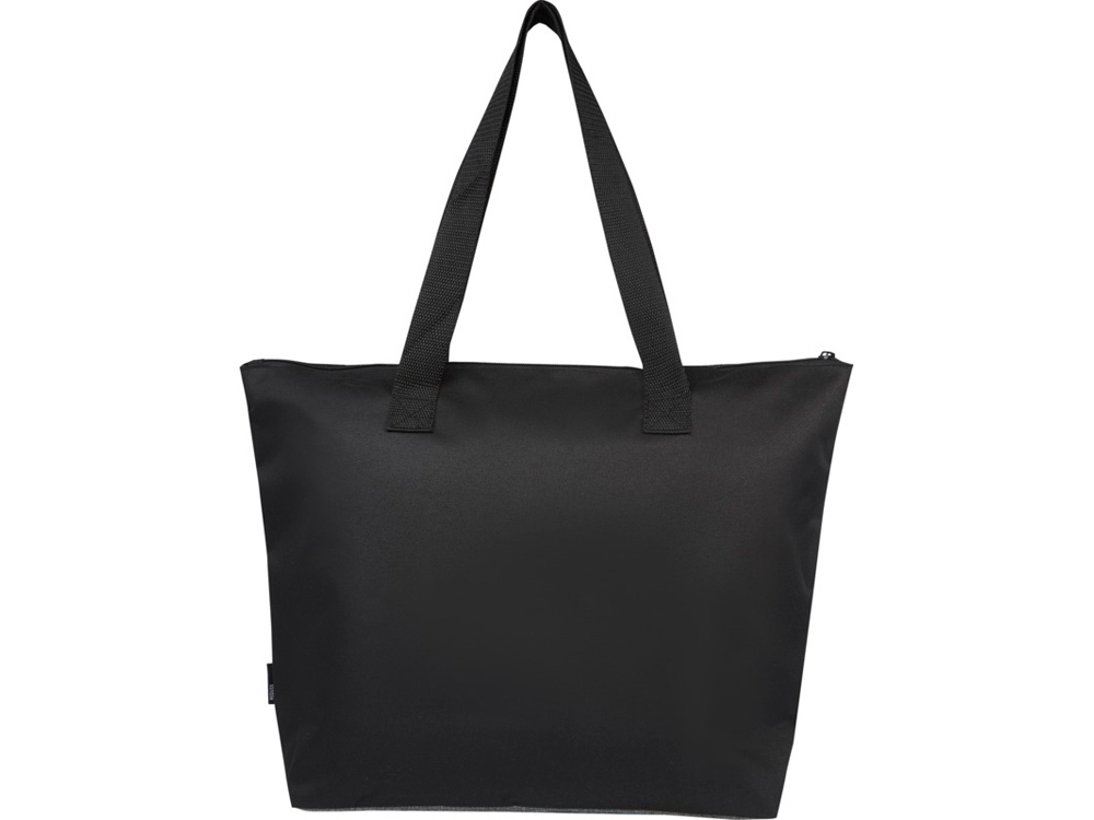 Двухцветная эко-сумка Reclaim на молнии объемом 15 л, изготовленная из переработанных материалов по стандарту GRS, серый яркий-2