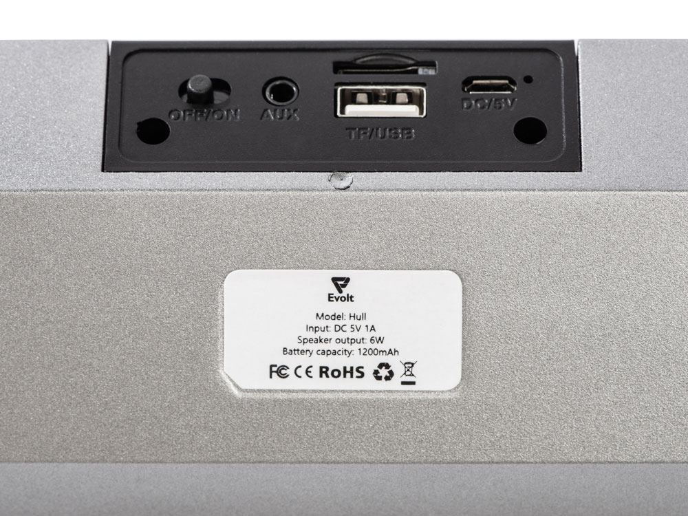 Портативная стереоколонка Hull, 2 * 3 Вт, серый-8