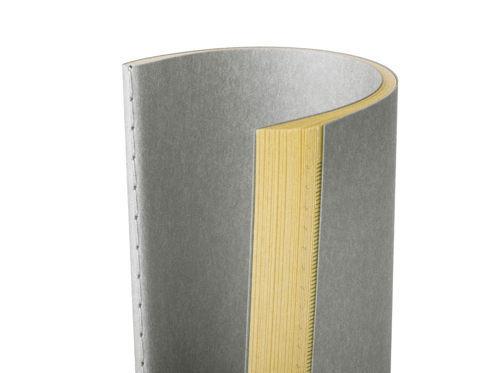 Блокнот Monet, гибкая обложка A5 из моющегося крафта, 32 листа, серый-4