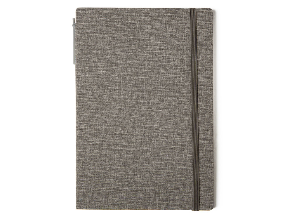 Блокнот с ручкой и набором стикеров А5 Write and stick, серый-4