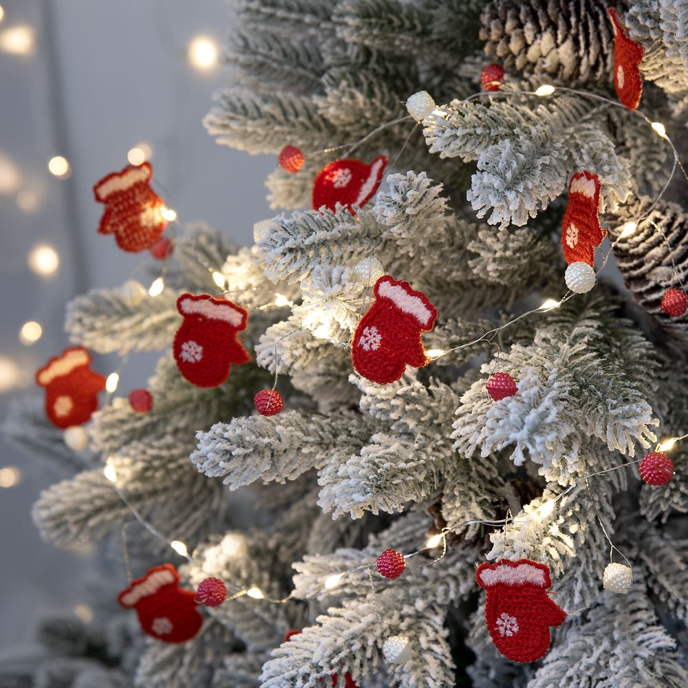 Гирлянда Merry Mittens, красная-2
