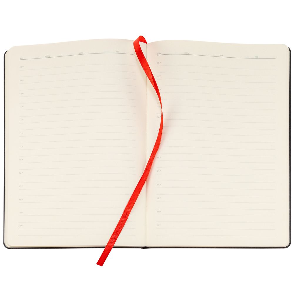 Ежедневник Lable, недатированный, красный-3
