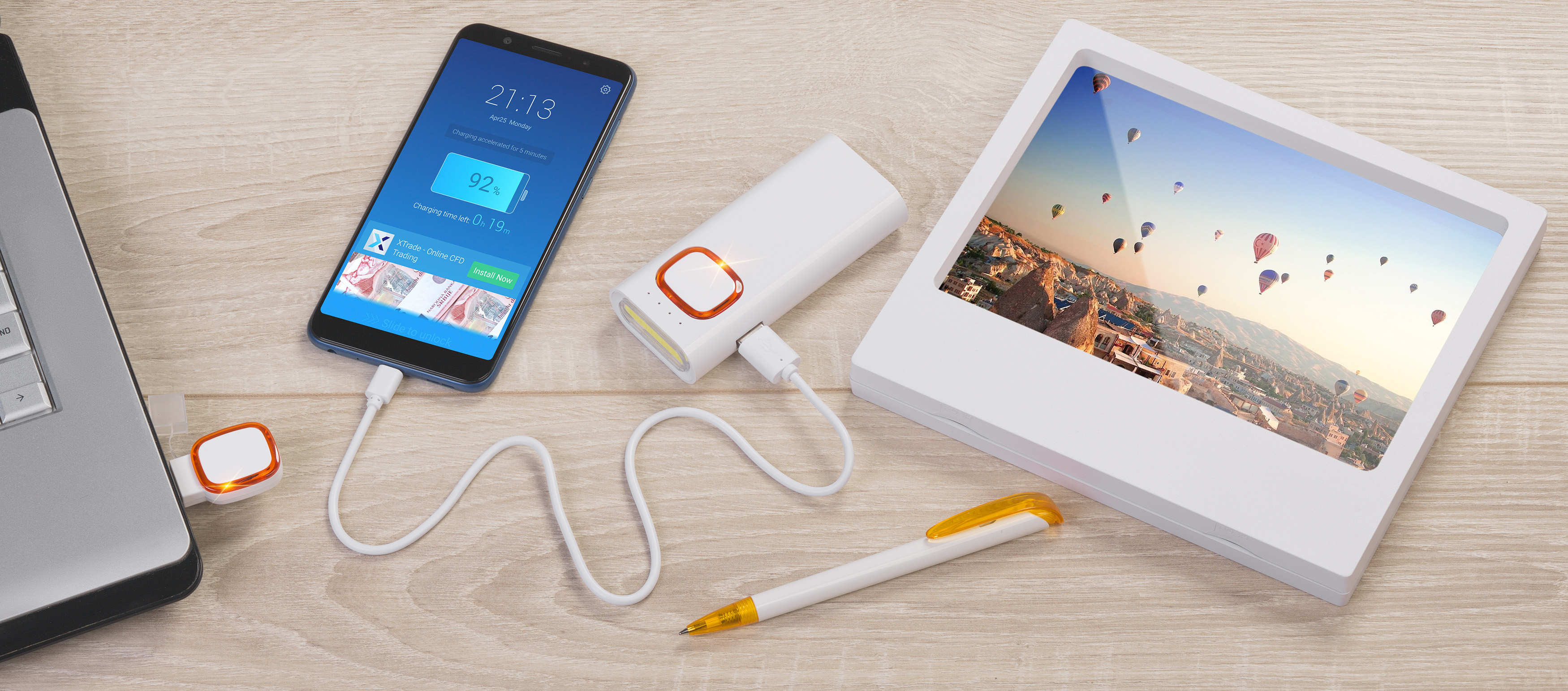 Флеш-карта 16 Гб с подсветкой логотипа-2