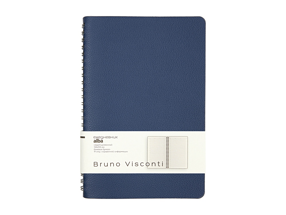 Ежедневник недатированный А5 Alba, синий-1